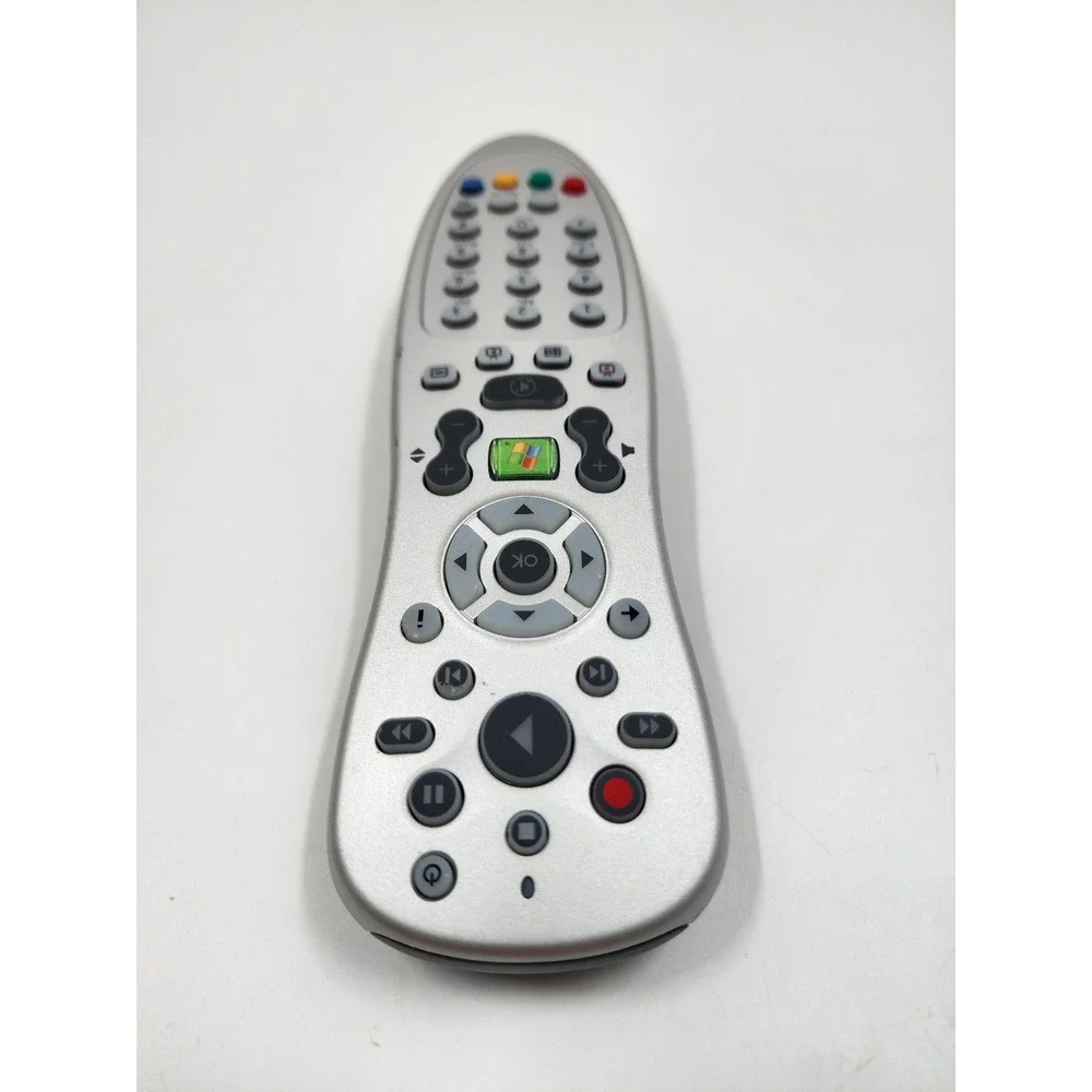 Microsoft Windows Media Center RC6 IR Remote Control Silver Black 5877702